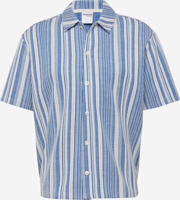 SELECTED HOMME Comfort fit Button Up Shirt 'Skylar' in Blue: front