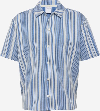 SELECTED HOMME Skjorte 'Skylar' i koboltblåt / himmelblå / hvid, Produktvisning