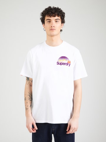 Superdry T-Shirt 'Great Outdoors' in Weiß