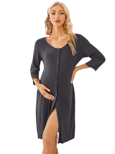 Yesfashion Dressing Gown in M in Grey, Item view