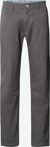 WOTEGA Slimfit Chinohose 'Glenn' in Grau: Vorderseite
