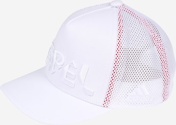 ADIDAS PERFORMANCE Athletic Hat in White: front