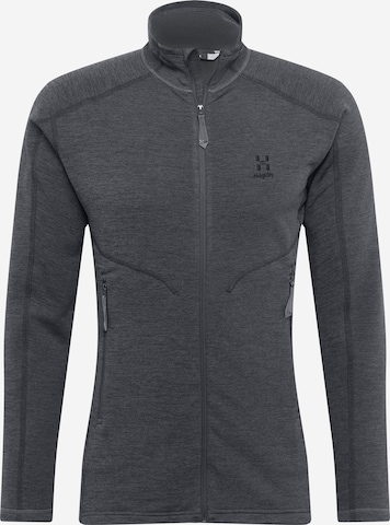 Haglöfs Athletic Fleece Jacket 'Heron' in Grey: front