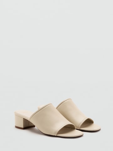 MANGO Pantolette 'COIN' i beige