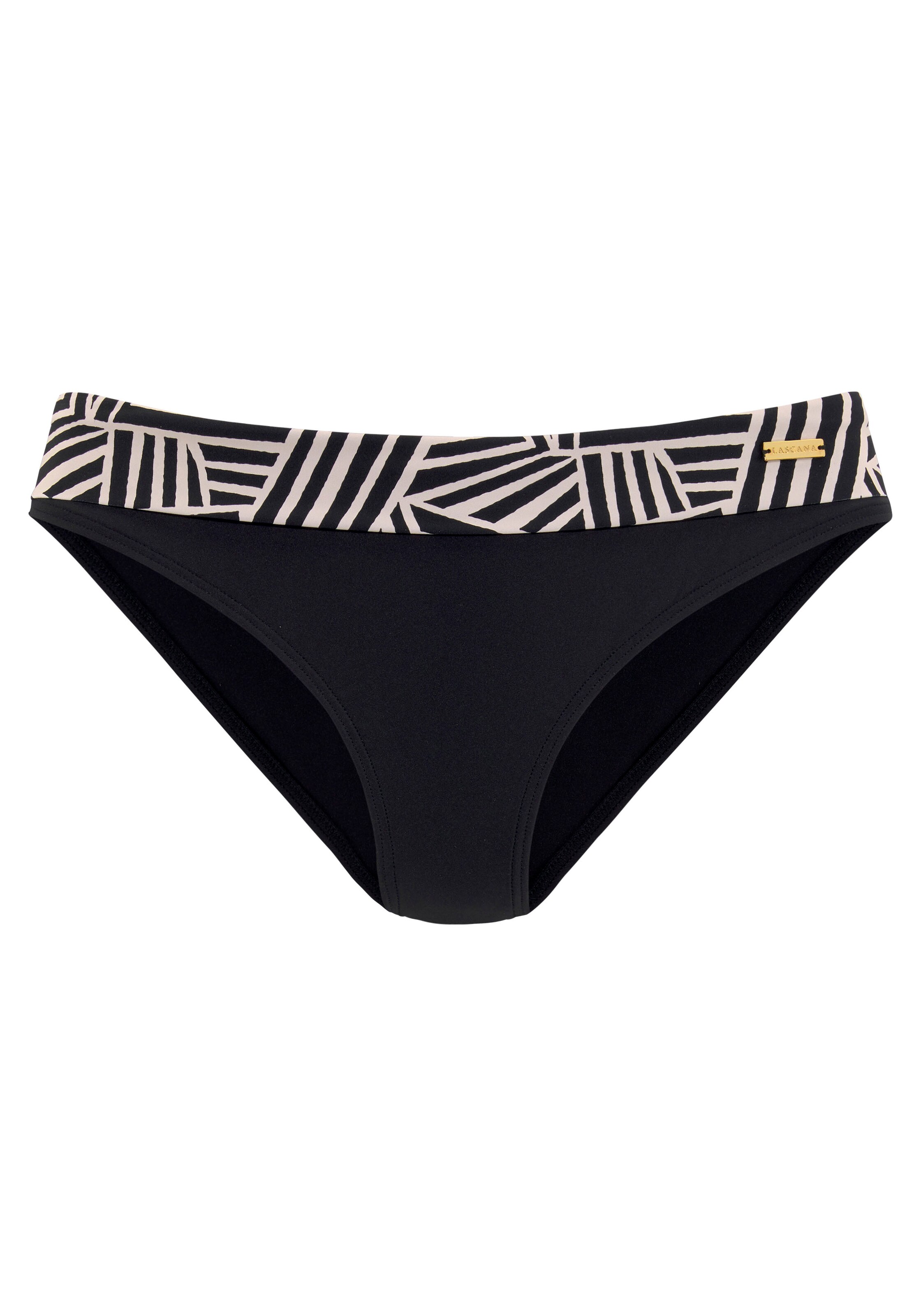 LASCANA Bas de bikini en beige / noir, Vue avec produit