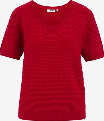 WE Fashion Trui in Rood: voorkant