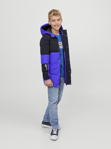 Jack & Jones Junior Winterjacke 'Force' in Blau