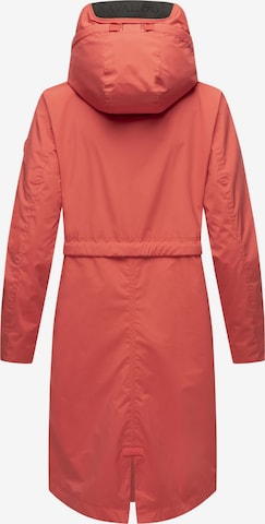 NAVAHOO Raincoat 'Silberperlee' in Red