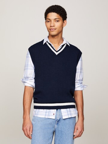 Tommy Jeans Sweater Vest in Blue: front