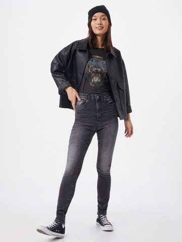 VERO MODA Skinny Farmer 'Loa' - fekete