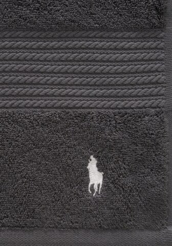 Ralph Lauren Home Washcloth 'PLAYER' in Grey