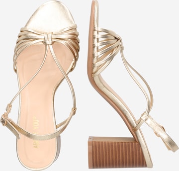 ABOUT YOU Sandals 'Celina' in Gold