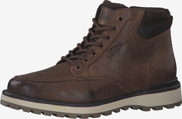 s.Oliver Veterboots in Bruin: voorkant