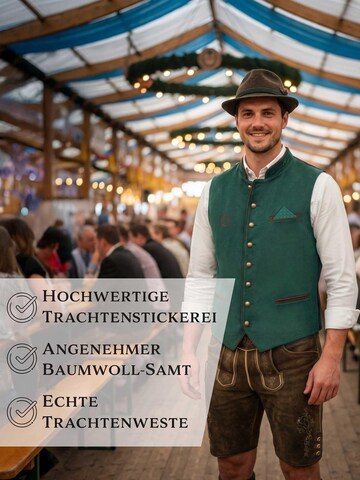 Steigenhöfer Traditional Vest 'Edmund' in Green