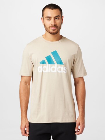 ADIDAS SPORTSWEAR Toiminnallinen paita 'Essentials' värissä beige: edessä