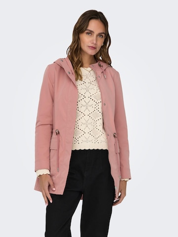 Parka mi-saison 'LOUISE' ONLY en rose