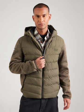 Superdry Välikausitakki värissä vihreä: etupuoli