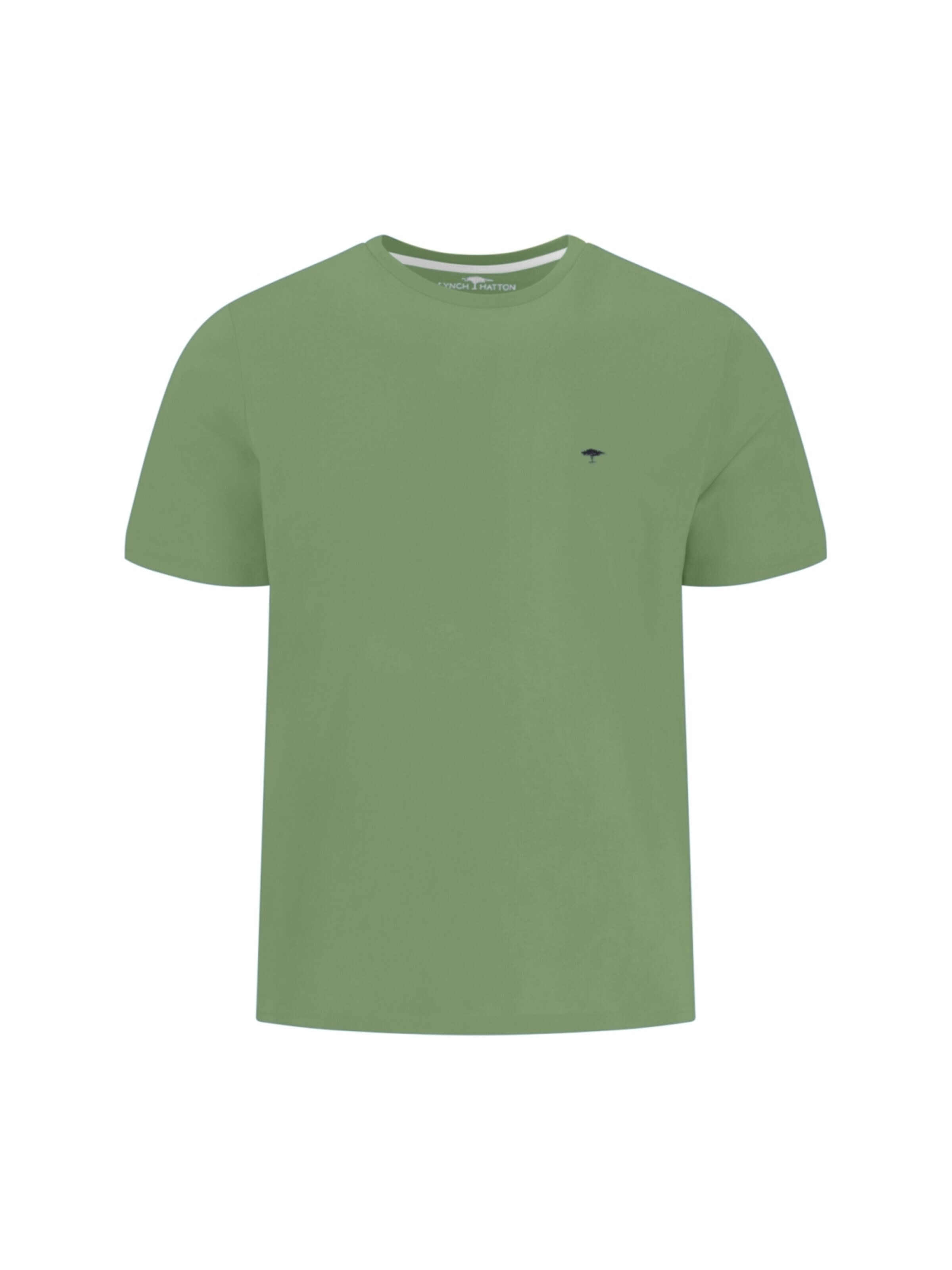 Fynch Hatton Shirt 'T-shirt, basic, single jersey avocado'‌‌‌‌‌‌‌‌‌ in Grün: Vorderseite