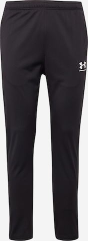 Regular Pantaloni sport de la UNDER ARMOUR pe negru: față