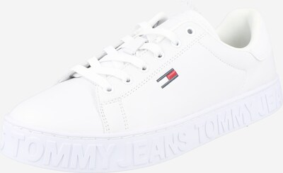 Tommy Jeans Baskets basses en bleu marine / rouge feu / blanc, Vue avec produit