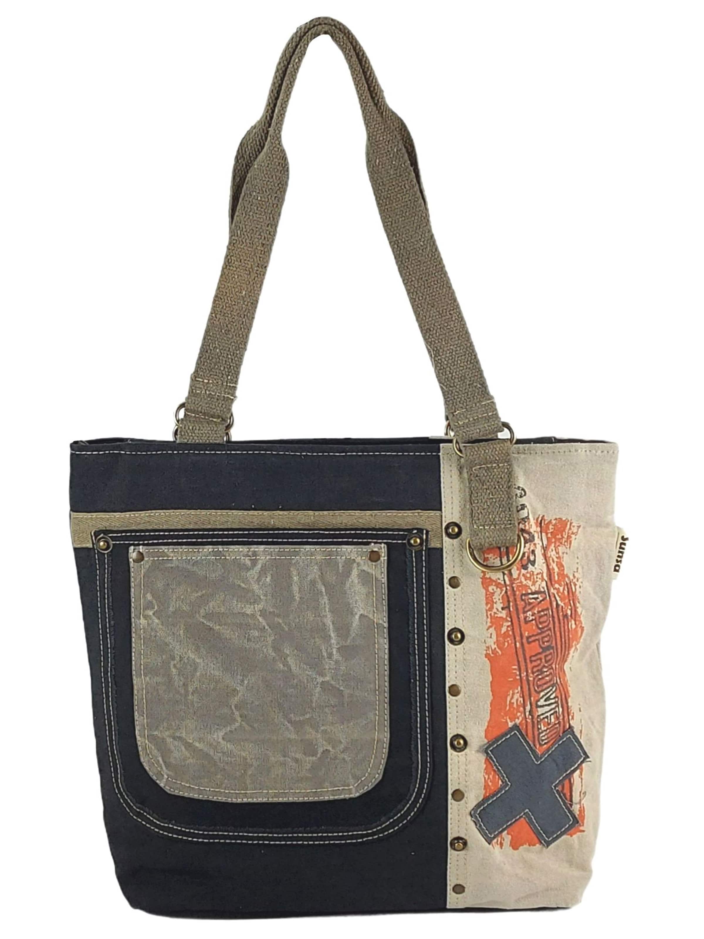 Sunsa Shopper 'Sunsa'‌‌‌‌‌‌‌ in Schwarz: Vorderseite