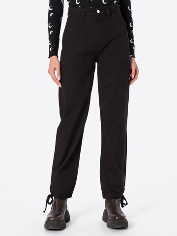 Regular Pantalon Warehouse en noir : devant