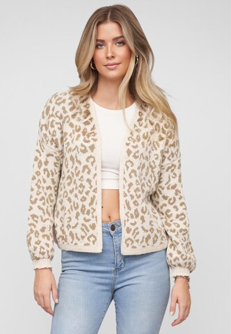 Cardigan Cloud5ive en beige : devant