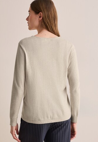 CECIL Rundhalspullover in Beige