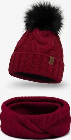 Bonnet '7014 Set' Vivisence en rouge : devant