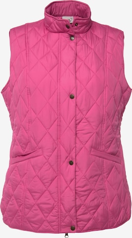 Ulla Popken Bodywarmer in Roze: voorkant