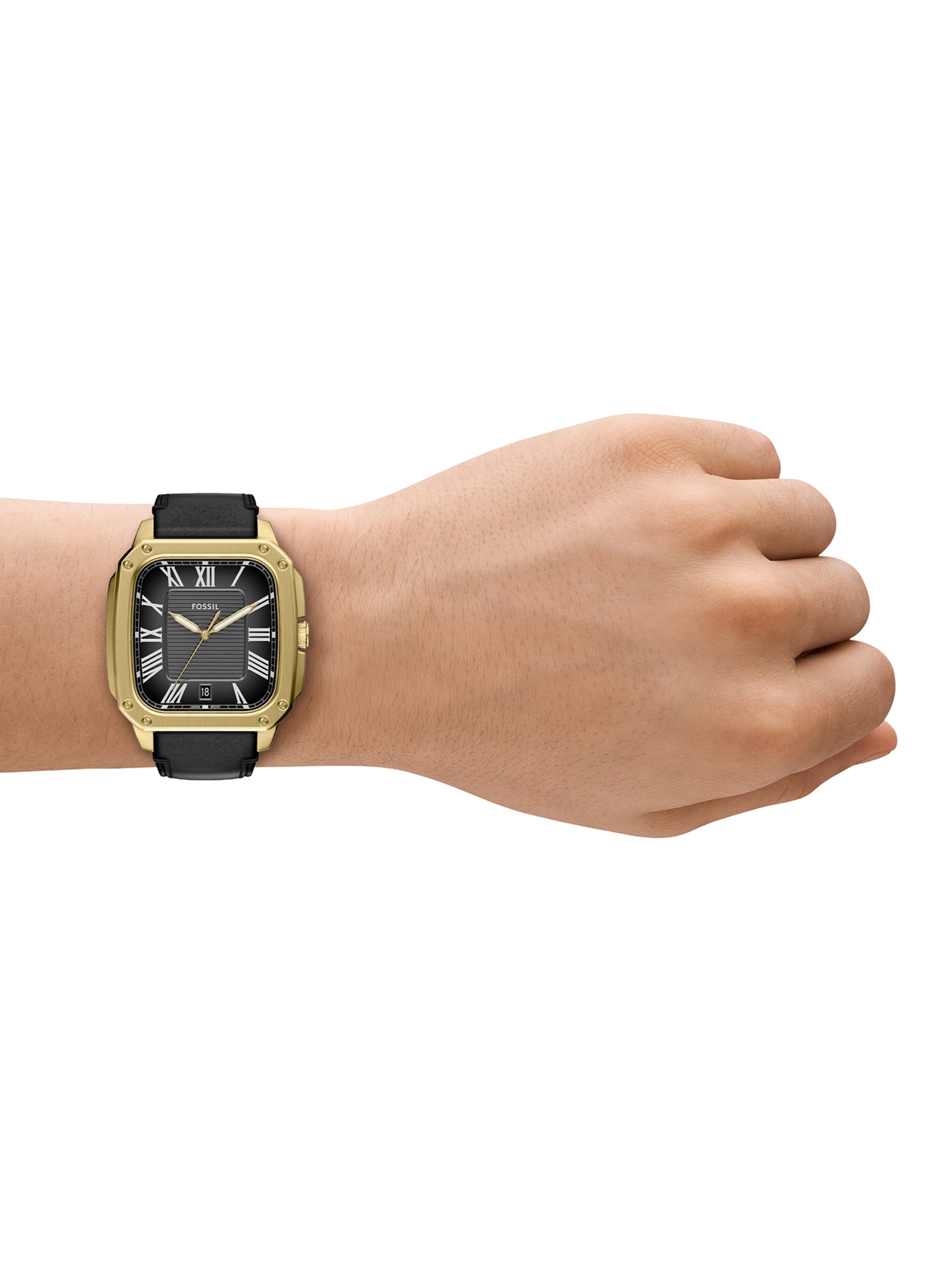 FOSSIL Analog Watch 'CROSBY' in Black: front