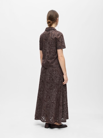 OBJECT Bluse 'OBJBianca' i brun