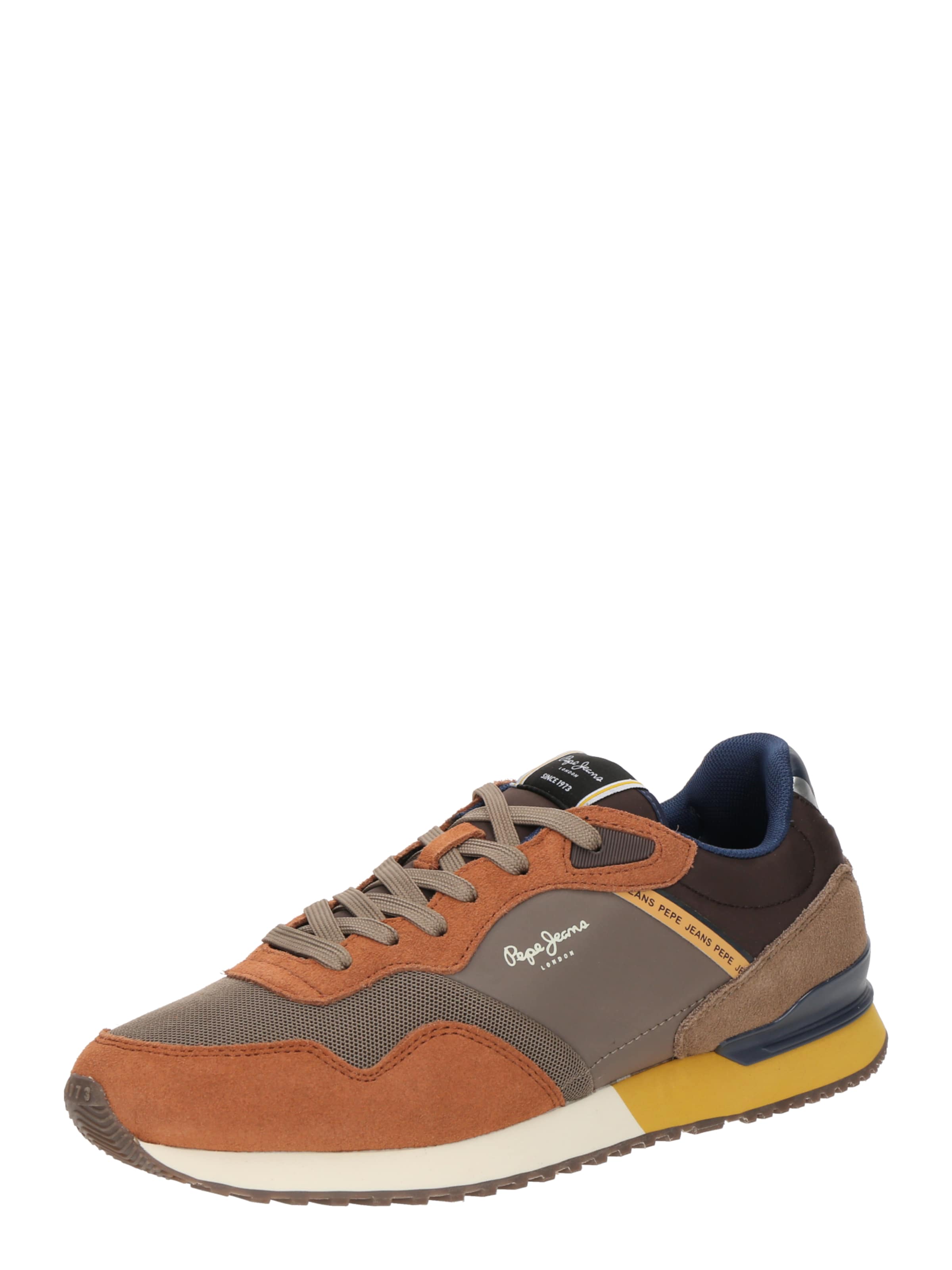 Pepe Jeans Platform trainers 'LONDON BRICK' in Brown: front