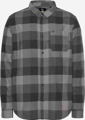 QUIKSILVER Button Up Shirt in Grey: front