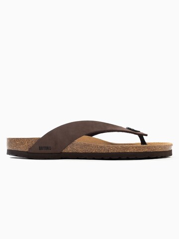 Bayton T-Bar Sandals 'Lucca' in Brown