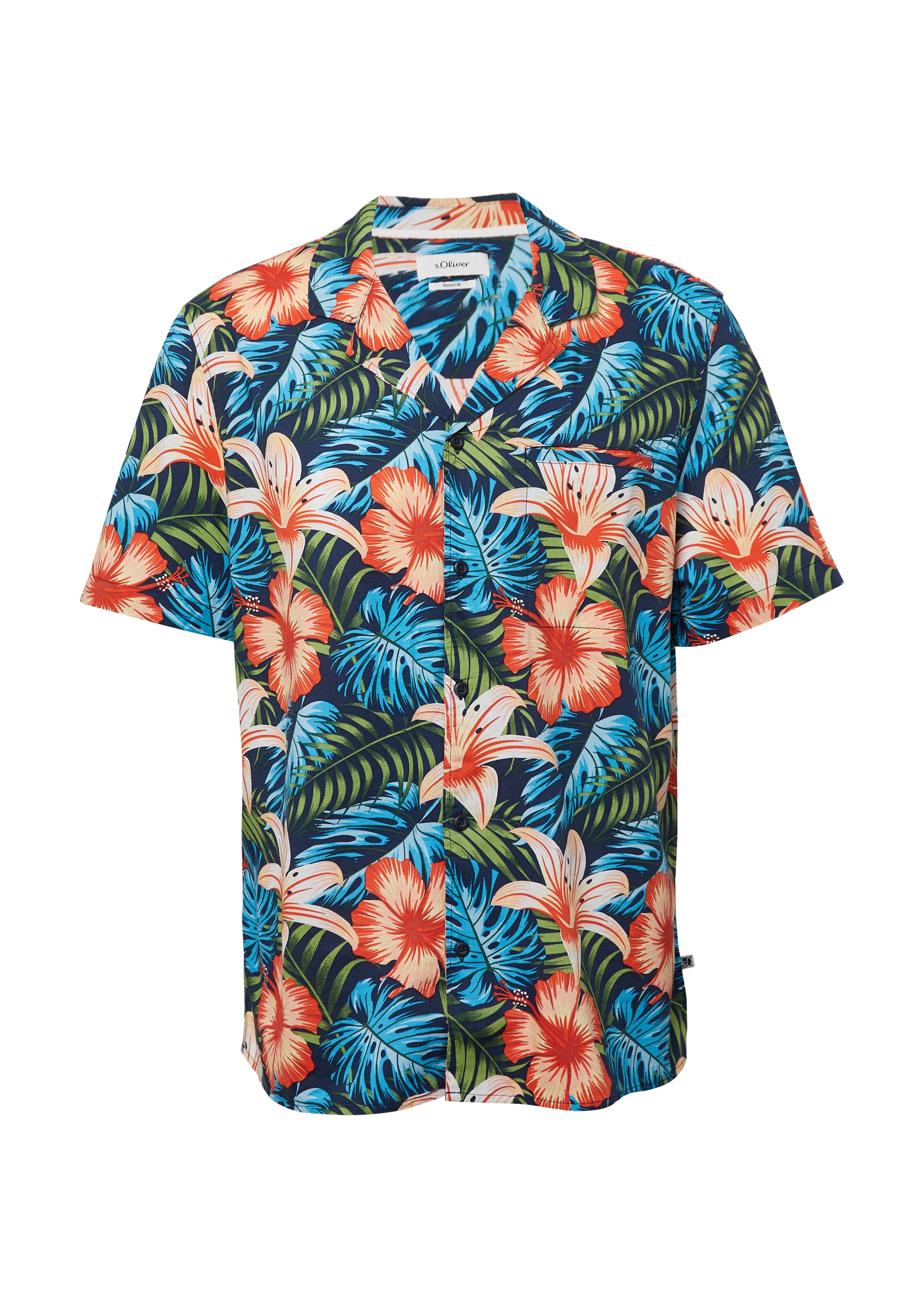 s.Oliver Hemd in Blau: Vorderseite