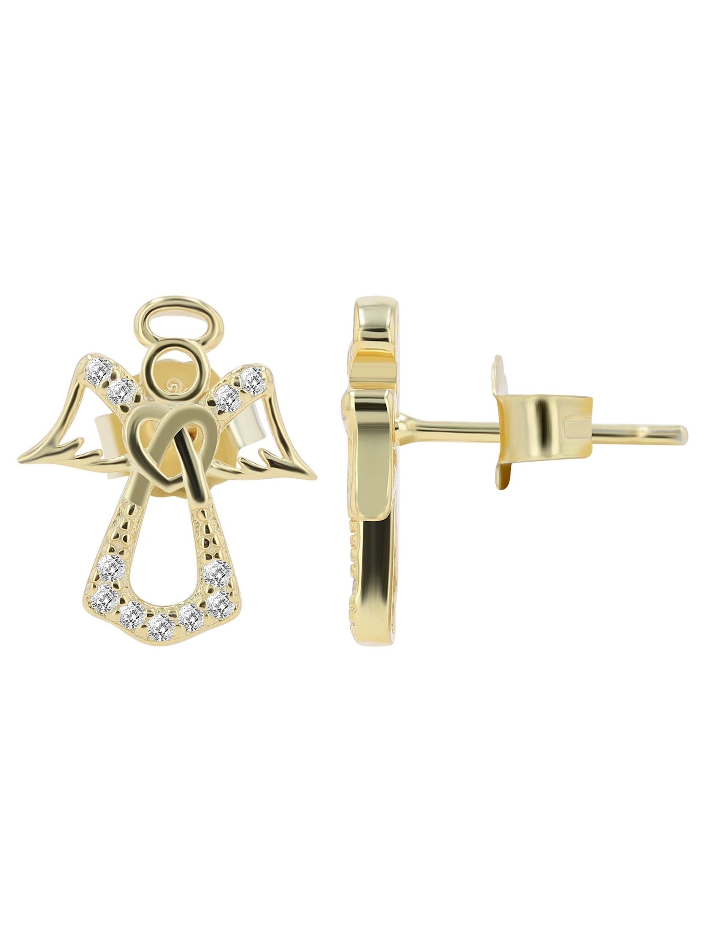 Akzent Ohrringe 'Naiara, 925 Sterlingsilber, langlebig'‌‌‌‌‌‌‌ in Gold