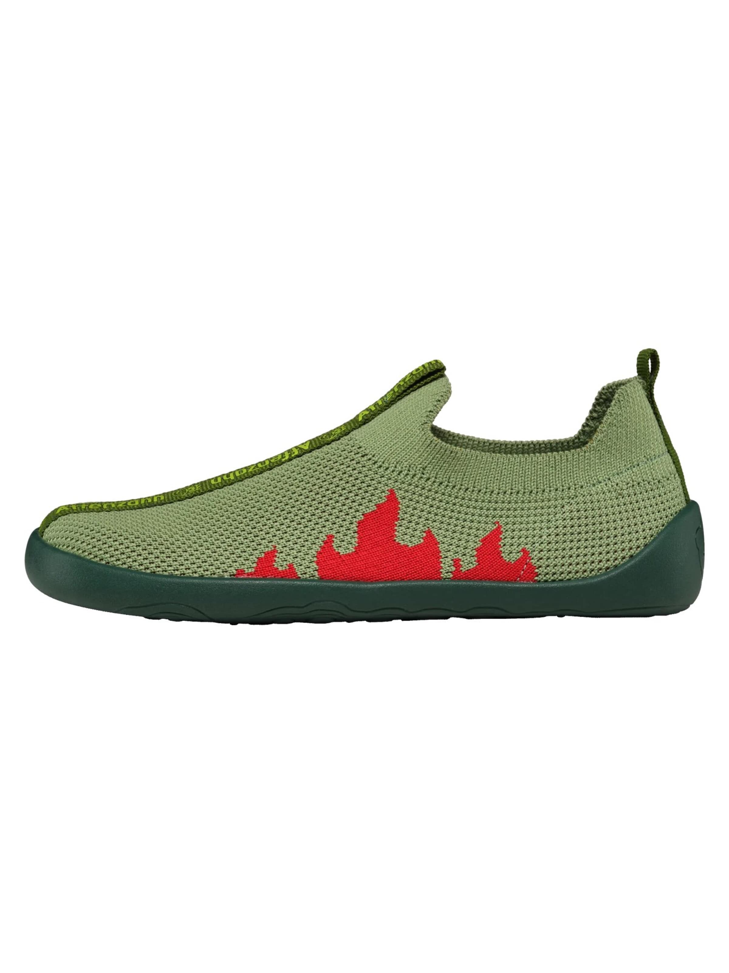 Affenzahn Slippers 'Flinky' in Green: front