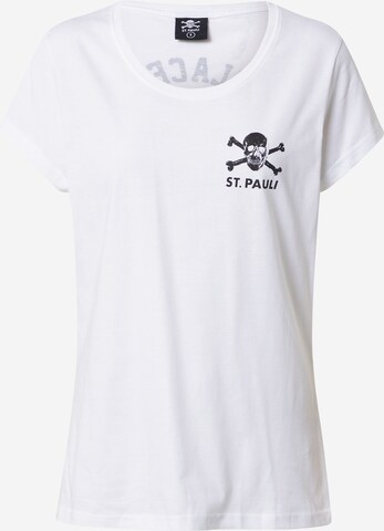 T-shirt 'No Place For' FC St. Pauli en blanc : devant