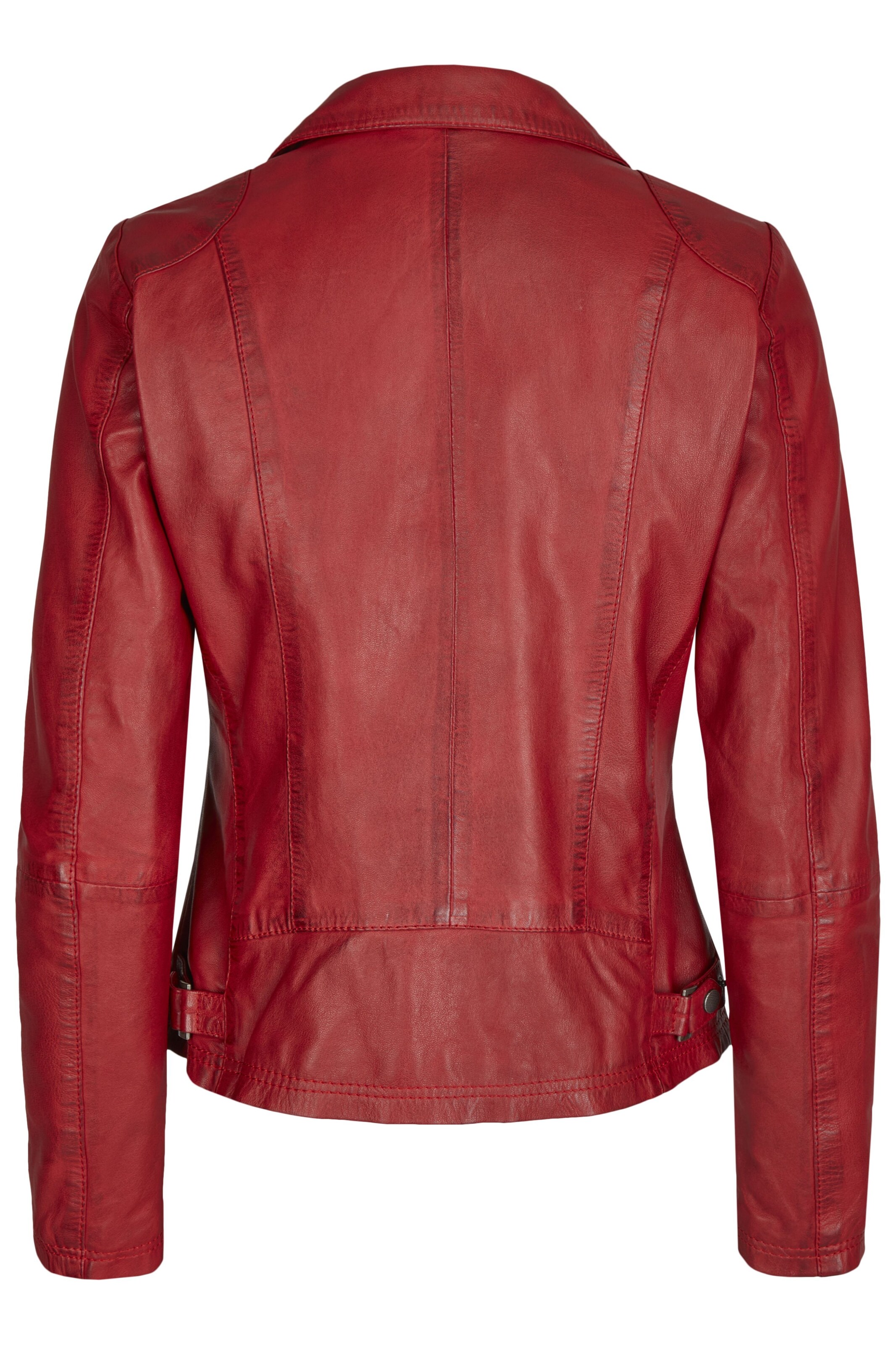 7ELEVEN Lederjacke 'SEAlly' in Rot