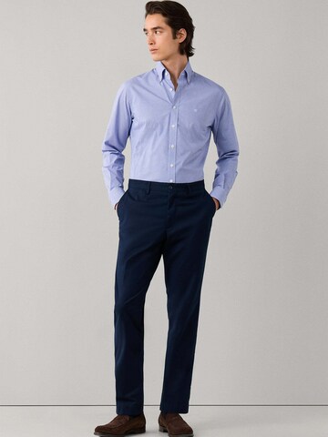 Hackett London Regular fit Button Up Shirt 'Gingham' in Blue
