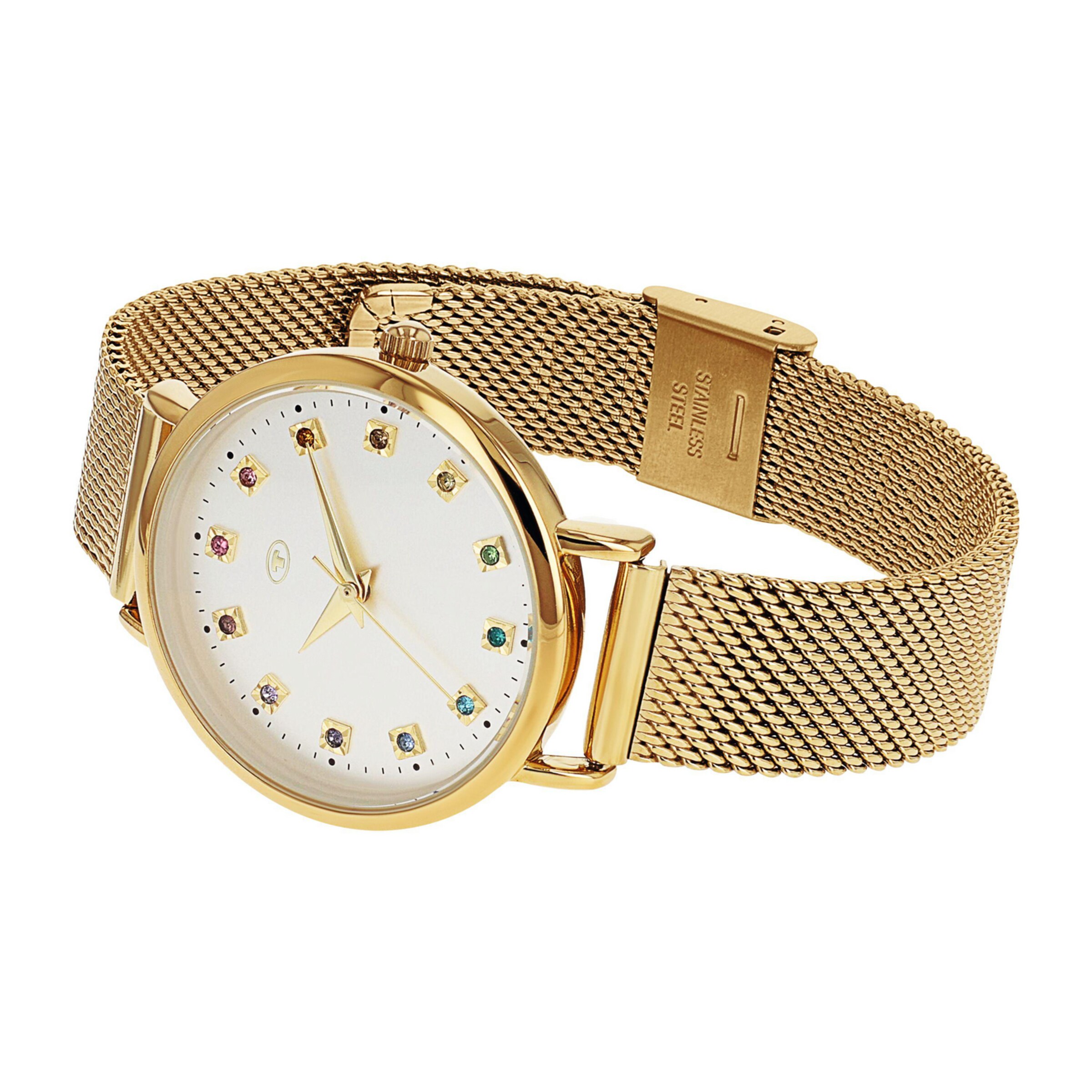 TOM TAILOR Uhr in Gold