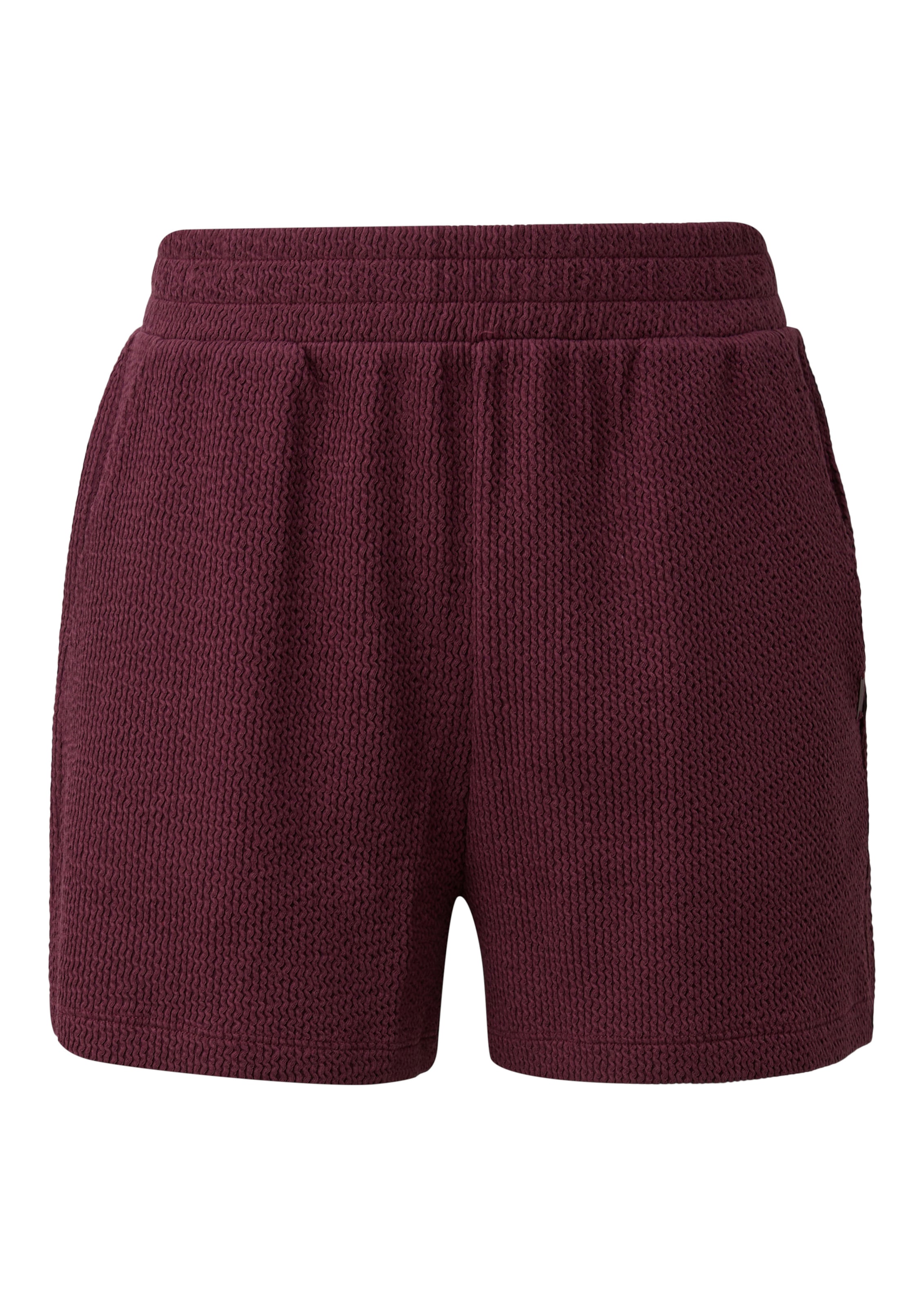 QS Loosefit Broek in Rood: voorkant