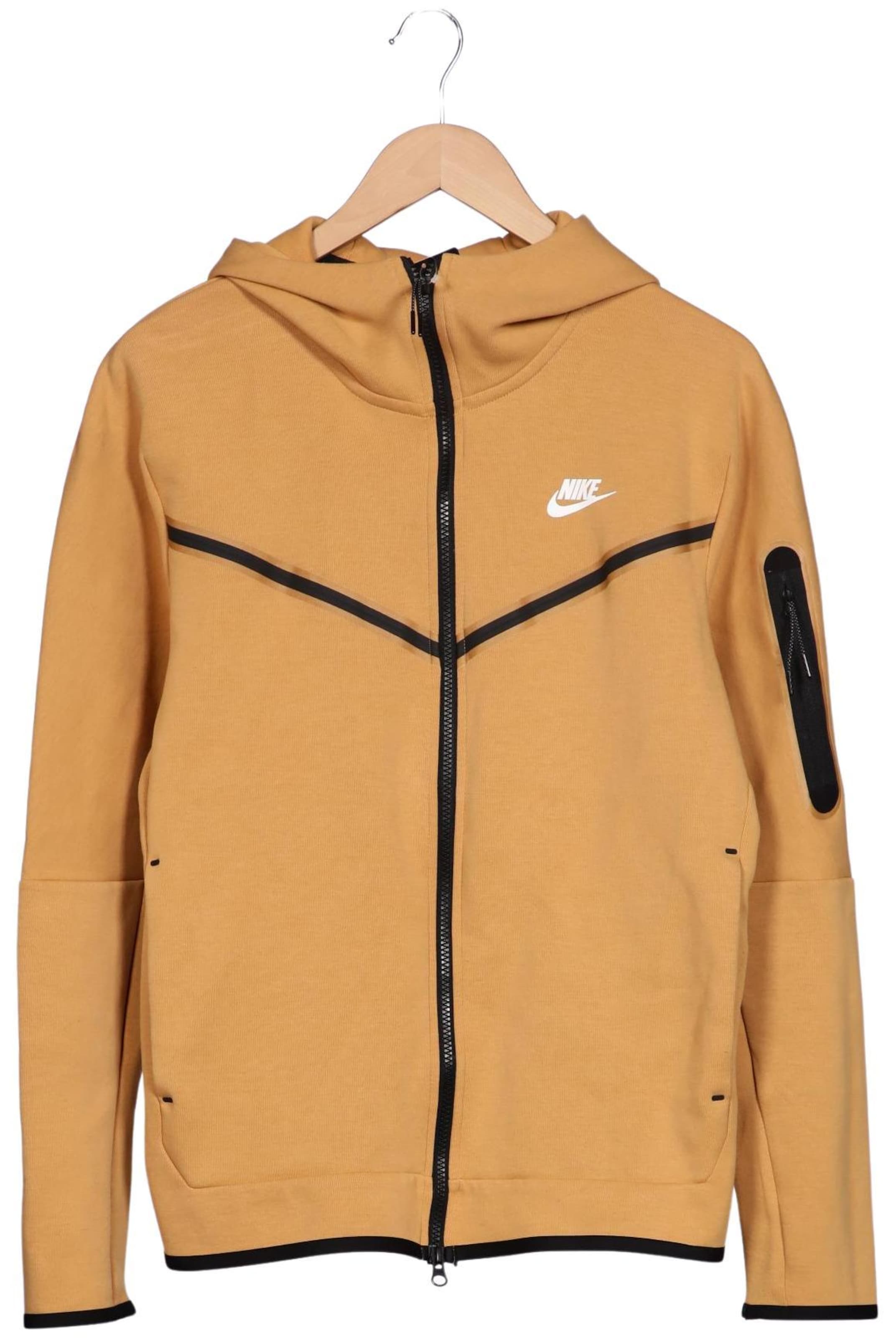 NIKE Kapuzenpullover M in Beige: Vorderseite