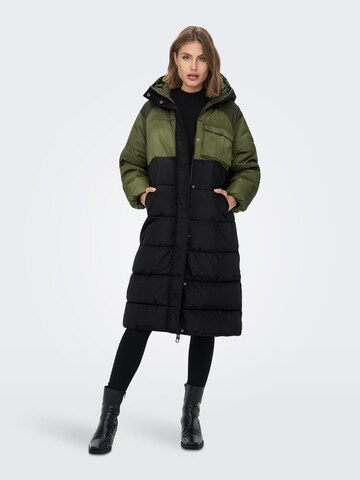 ONLY Zimní kabát 'Becca' – zelená: přední strana