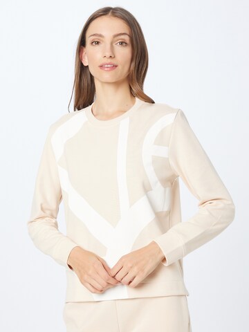 Calvin Klein Sweatshirt in Beige: front