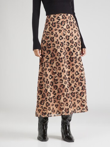 SOMETHINGNEW - Falda 'Lolita' en marrón: frente