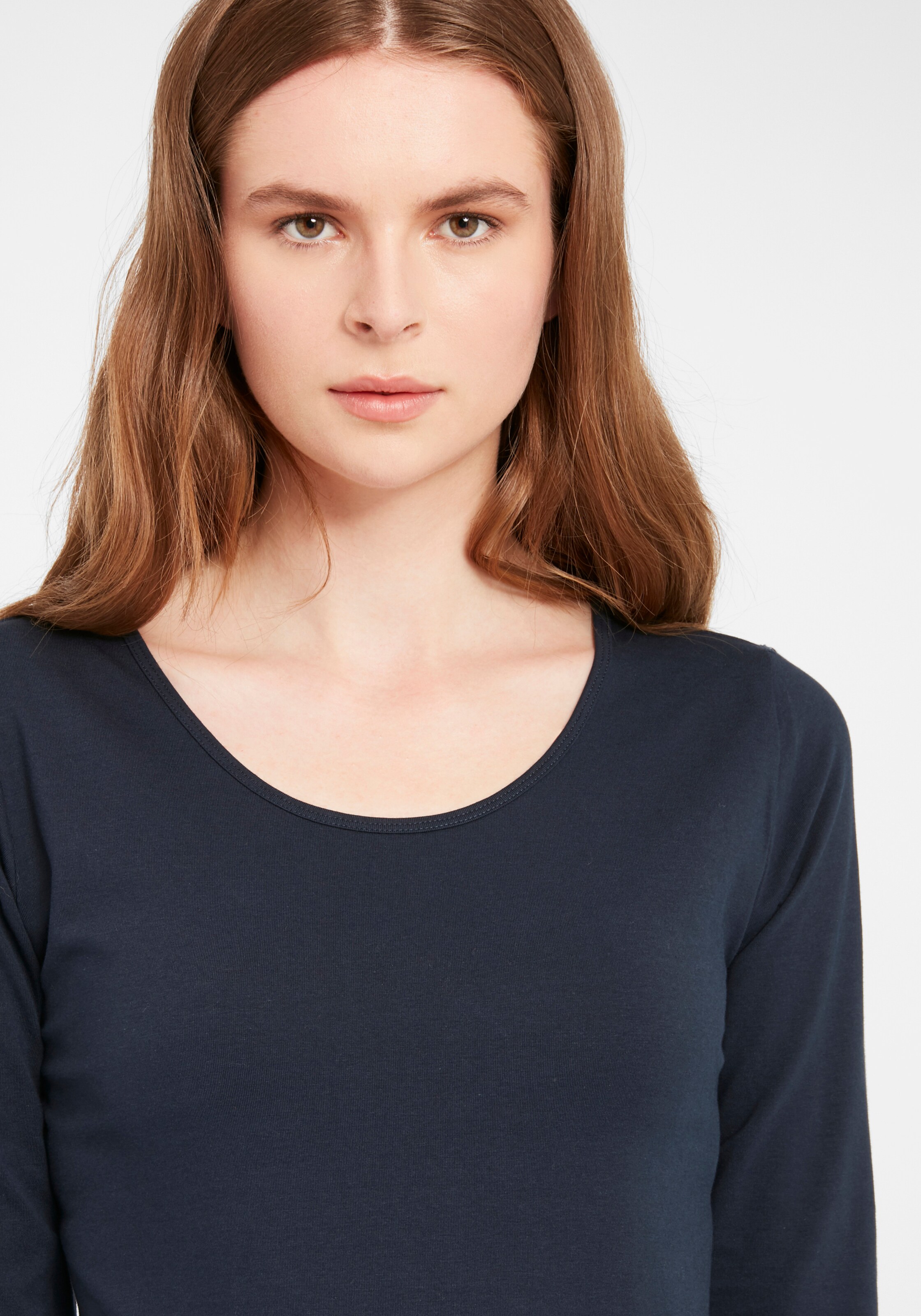 Frauen Shirts & Tops Fransa Longsleeve 'Zaganic 1' in Blau, Marine, Navy, Dunkelblau - UN74939