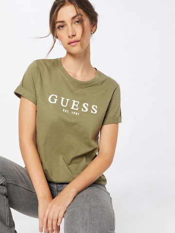 Maglietta di GUESS in verde: frontale