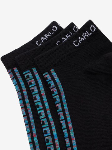 Chaussettes 'Deromedi' Carlo Colucci en noir